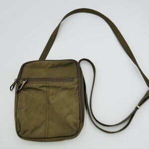 TRAVELON Anti-Theft Crossbody Bag Brown Purse Safe Travel Vacation 9" x 7"